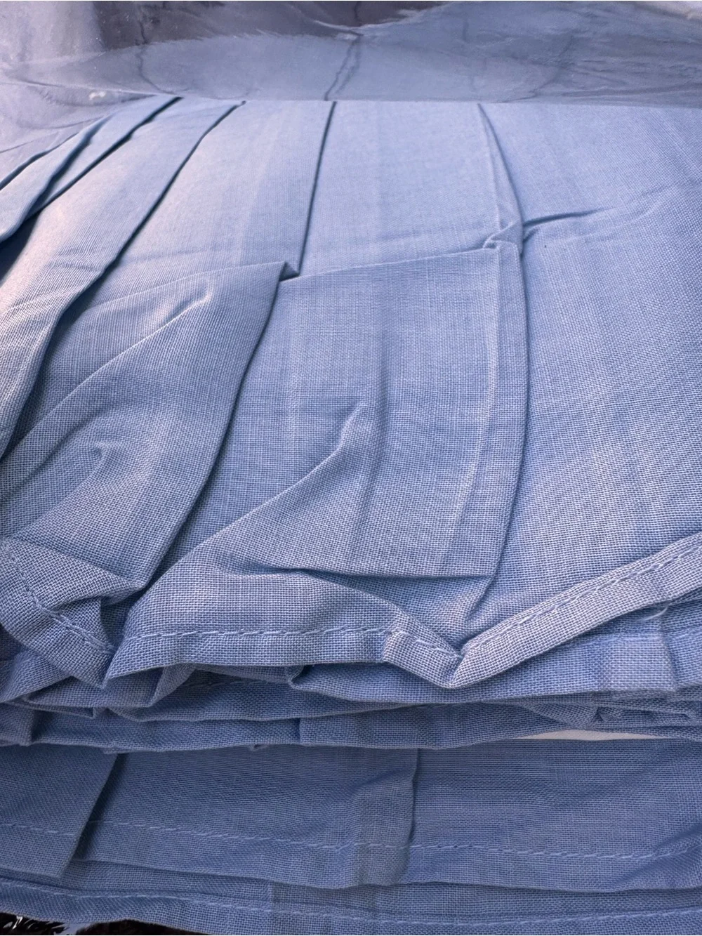 Slate Blue King Dust Ruffle - Tailored Bed Skirt